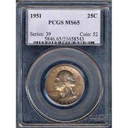 1951 25C Quarter PCGS MS65