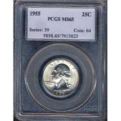 1955 25C Quarter PCGS MS65