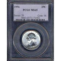 1956 25C Quarter PCGS MS65