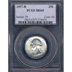 1957-D 25C Quarter PCGS MS65