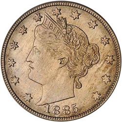 [L#0150] 1885 5c PCGS MS64