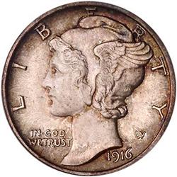 [L#0237] 1916-D 10c PCGS MS65FB