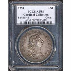 [L#0501] 1794 S$1 PCGS AU58 POP: 1