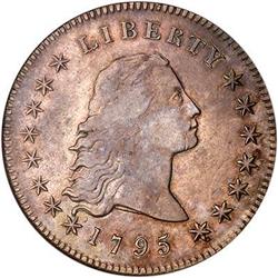 [L#0507] 1795 S$1 2 LEAVES NGC XF45