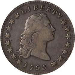 [L#0509] 1795 FH $1 Silver Plug PCGS VF25