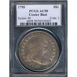 [L#0510] 1795 Draped Bust $1 PCGS AU50