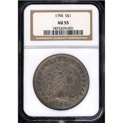 [L#0512] 1796 Lg Date SL $1 NGC AU55