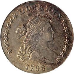 [L#0521] 1798 HE $1 PCGS AU55