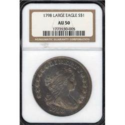 [L#0522] 1798 $1 NGC AU50