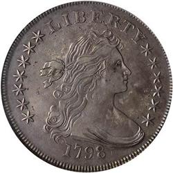[L#0523] 1798 HE $1 PCGS EF45