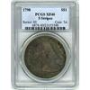 Image 1 : [L#0525] 1798 HE 5 stripes $1 PCGS EF40