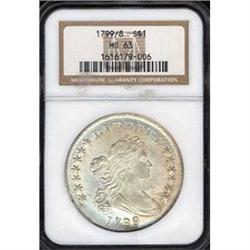 [L#0526] 1799/8 $1 NGC MS63