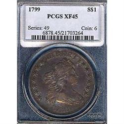 [L#0531] 1799 $1 PCGS EF45