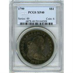 [L#0534] 1799 $1 PCGS EF45