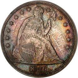 [L#0545] 1846 $1 PCGS MS62