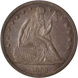 [L#0551] 1863 $1 PCGS PF64