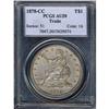 Image 1 : [L#0556] 1878-CC T$1 PCGS AU50
