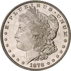 [L#0566] BERMUDA 1878 7/8TFS$1 STRONG PCGS MS66