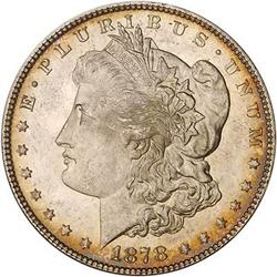 [L#0572] BERMUDA 1878 7TF S$1 REV 1878 PCGS MS66