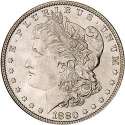 [L#0606] BERMUDA 1880 S$1 8/7 PCGS MS64