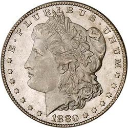 [L#0615] BERMUDA 1880-CC S$1 8/HIGH 7 PCGS MS66