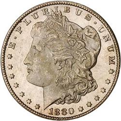 [L#0616] BERMUDA 1880-CC S$1 8/LOW 7 PCGS MS66