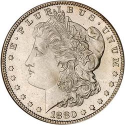 [L#0624] BERMUDA 1880/79-O S$1 PCGS MS64