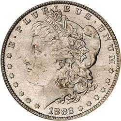 [L#0660] BERMUDA 1882-O/S S$1 PCGS MS64