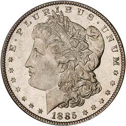 [L#0694] 1885 $1 PCGS MS65 DMPL