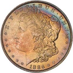 [L#0708] 1886 $1 PCGS MS67 nicely toned