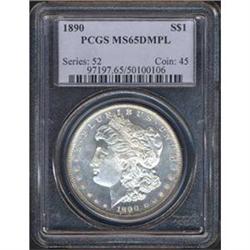 [L#0751] 1890 $1 PCGS MS65DMPL