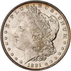 [L#0768] BERMUDA 1891 S$1 PCGS MS65