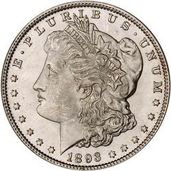 [L#0790] 1893 $1 PCGS MS65