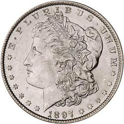 [L#0831] 1897 $1 PCGS MS65