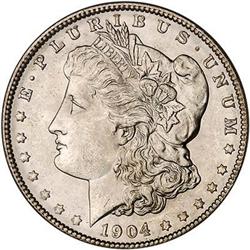 [L#0887] 1904 $1 PCGS MS65