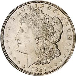 [L#0896] BERMUDA 1921 S$1 MORGAN PCGS MS66