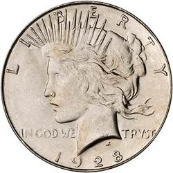 [L#0921] 1928-S $1 NGC MS64