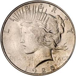 [L#0933] 1925 S$1 NGC MS66