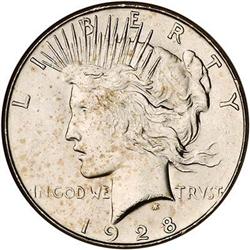 [L#0942] 1928-S S$1 NGC MS64