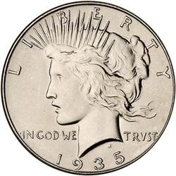 [L#0946] 1935 S$1 NGC MS66