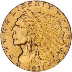 [L#1000] 1911-D $2.50 PCGS MS64