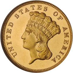 [L#1008] 1883 $3 NGC PF65 Cameo