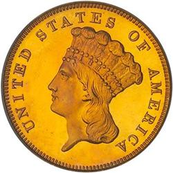 [L#1009] 1887 $3 PCGS PF66 Cameo