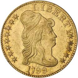 [L#1018] 1799 $5 SM ST REV P MS55