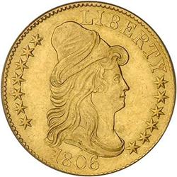 [L#1023] 1806 R6 Stars 7x6 $5 PCGS MS62