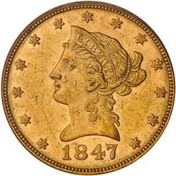 [L#1065] 1847 $10 PCGS MS50