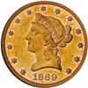 Image 1 : [L#1069] 1869 $10 NGC AU58