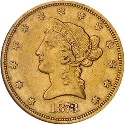 [L#1071] 1873 $10 CLOSED 3 NGC XF45