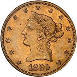 [L#1074] 1880-CC $10 NGC AU58