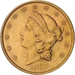 [L#1107] 1860 $20 PCGS AU58